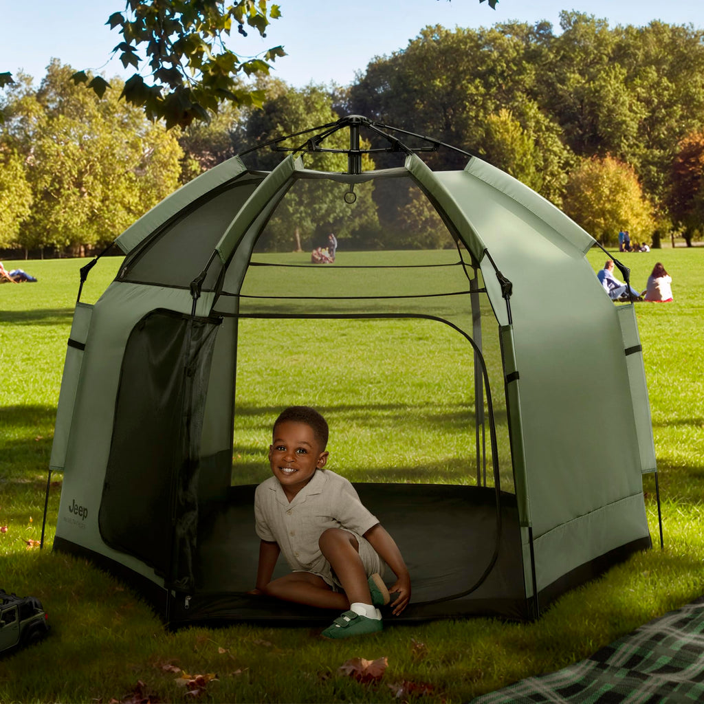 Olive Green Pop-Up Play Yard L3429