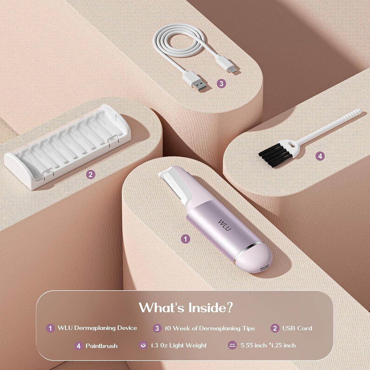 Lavender Purple Facial Razor I3425
