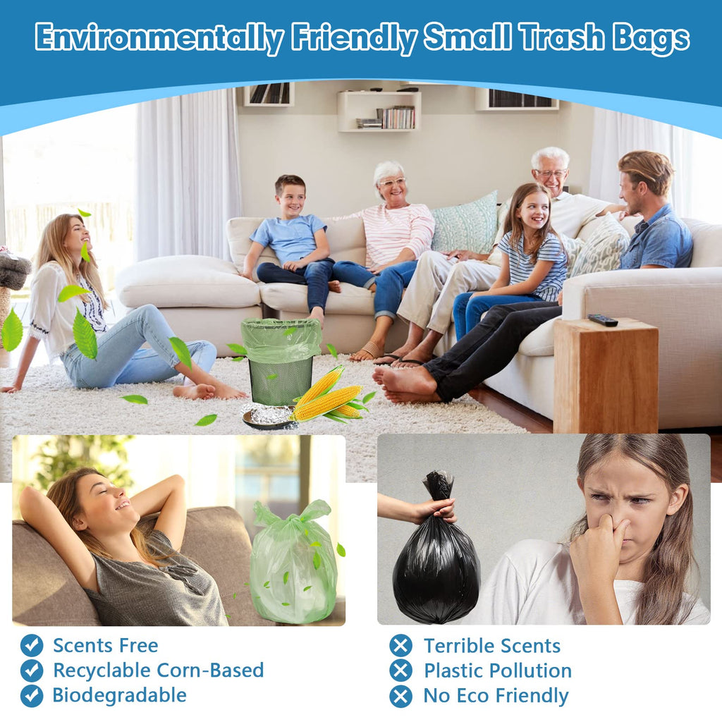 4 Gallon Biodegradable Extra Thick Small Trash Bags T646688