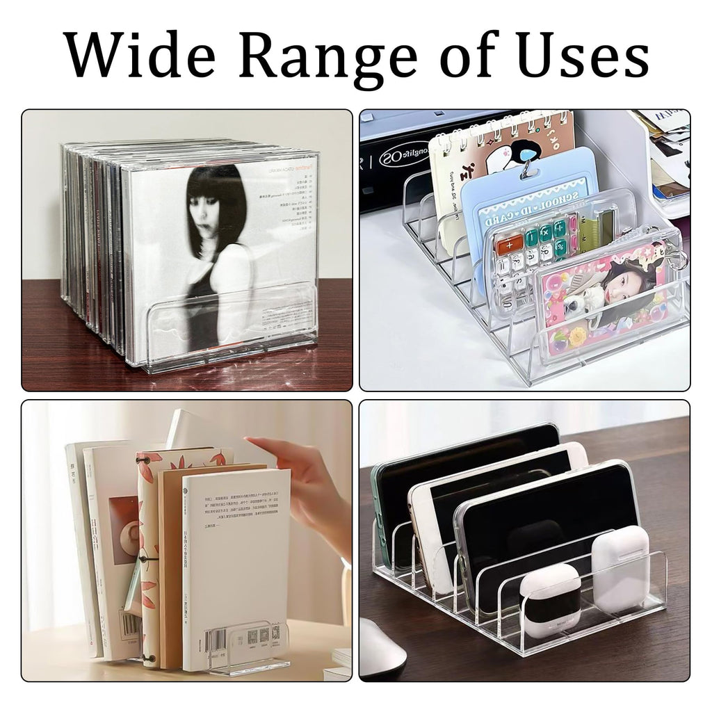 2 Pcs Clear Acrylic CD Holder G4114
