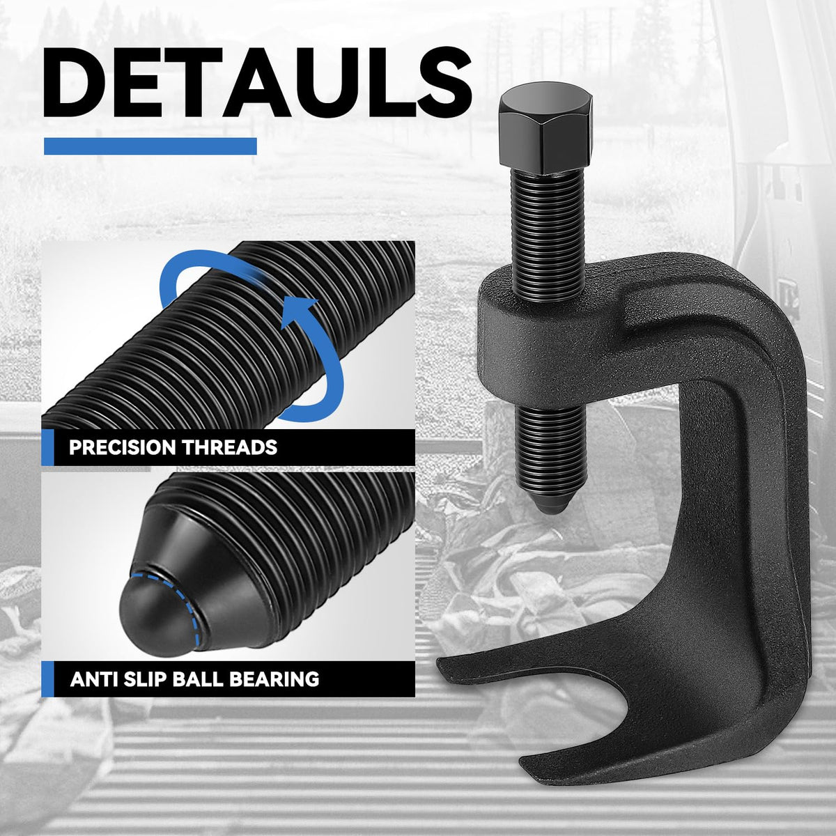 Ball Joint Removal Tool Set with C-Frame U-Joints R351