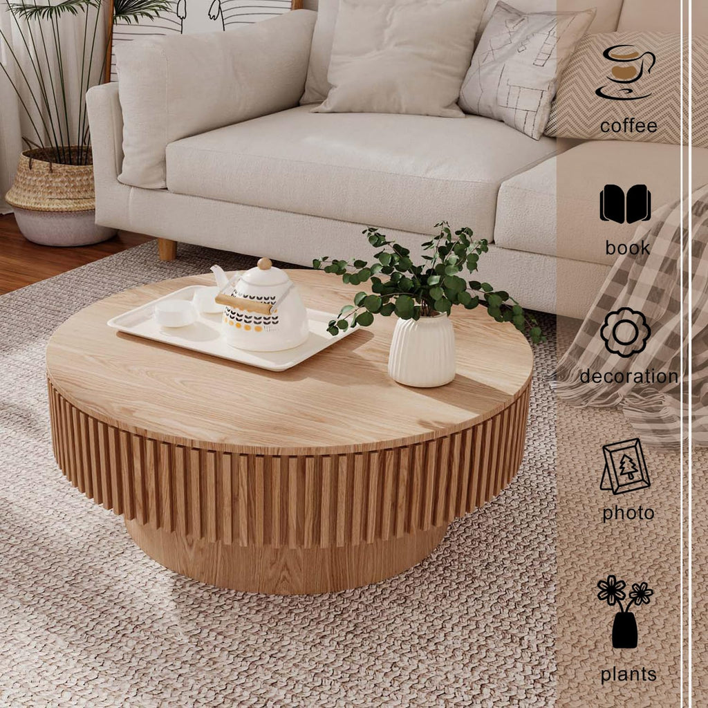 Round Coffee Table with Storage N911033