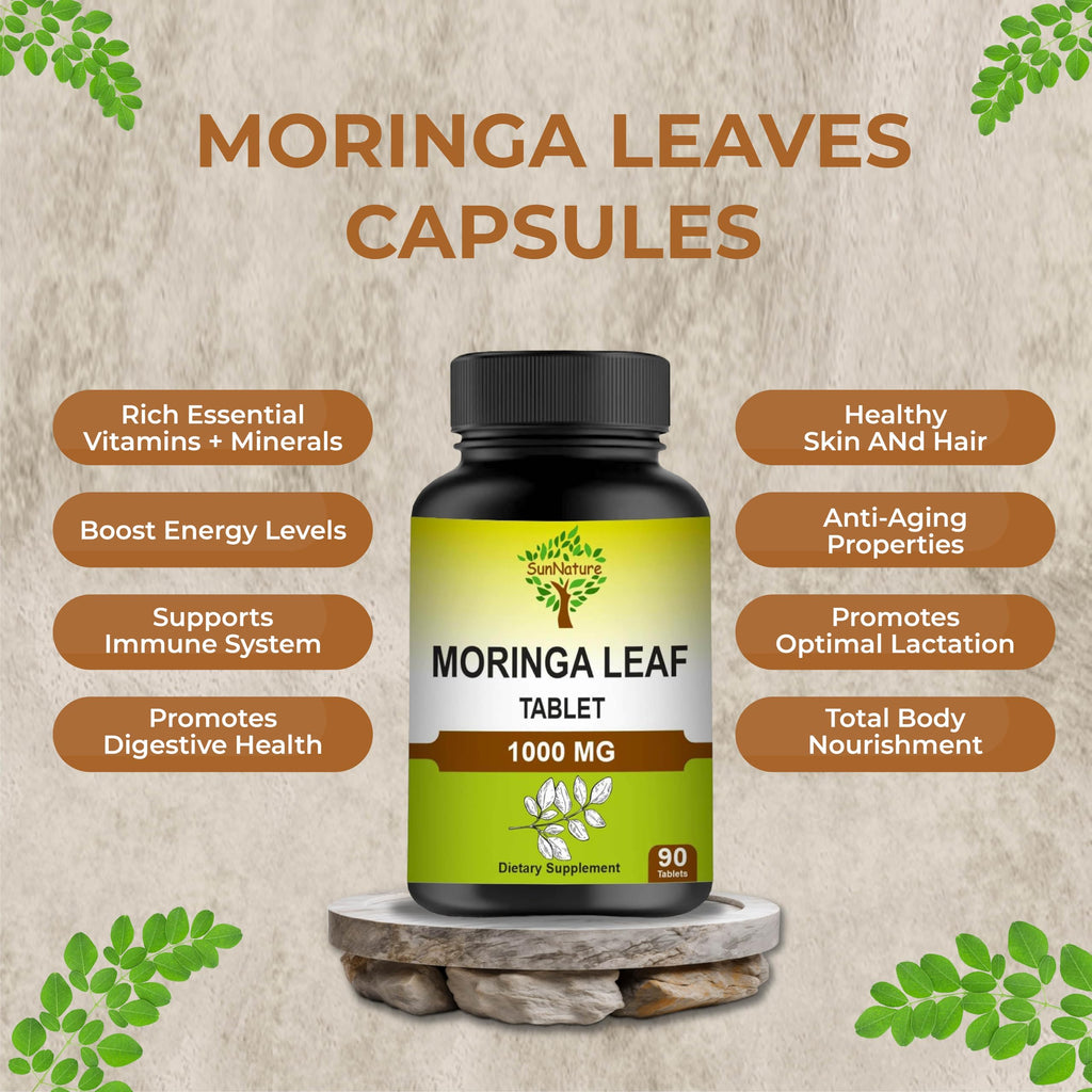 1000 mg Moringa Leaf Tablets, 90 Tablets Z27826