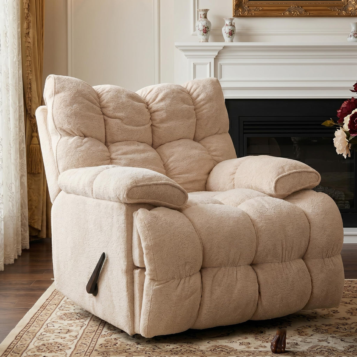 Oversized Swivel Rocker Recliner Chair W25678