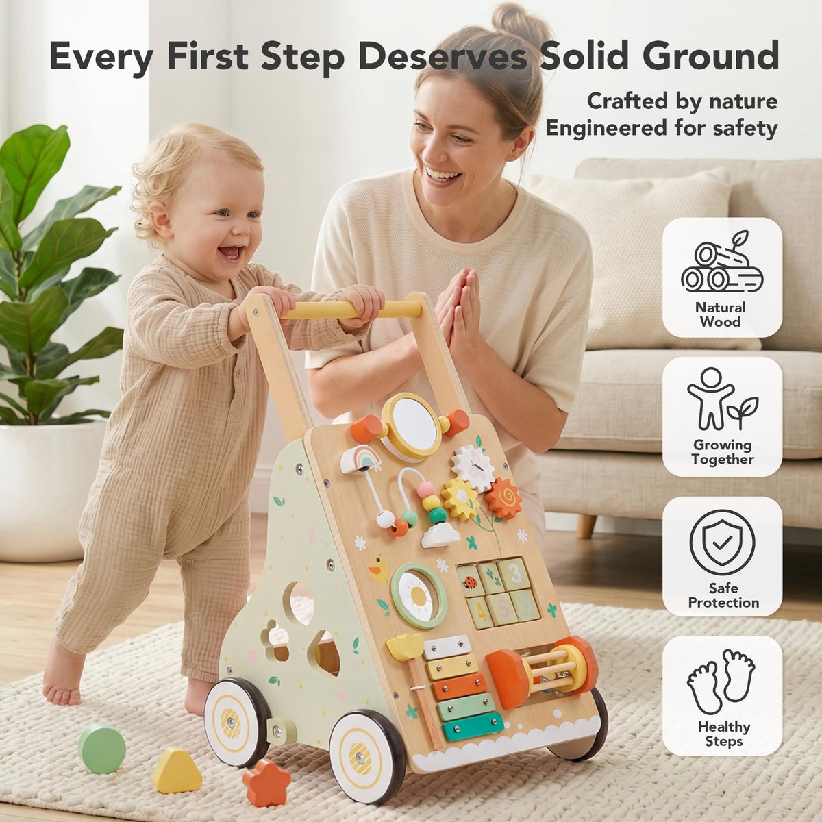 Wooden Baby Push Walker M206442