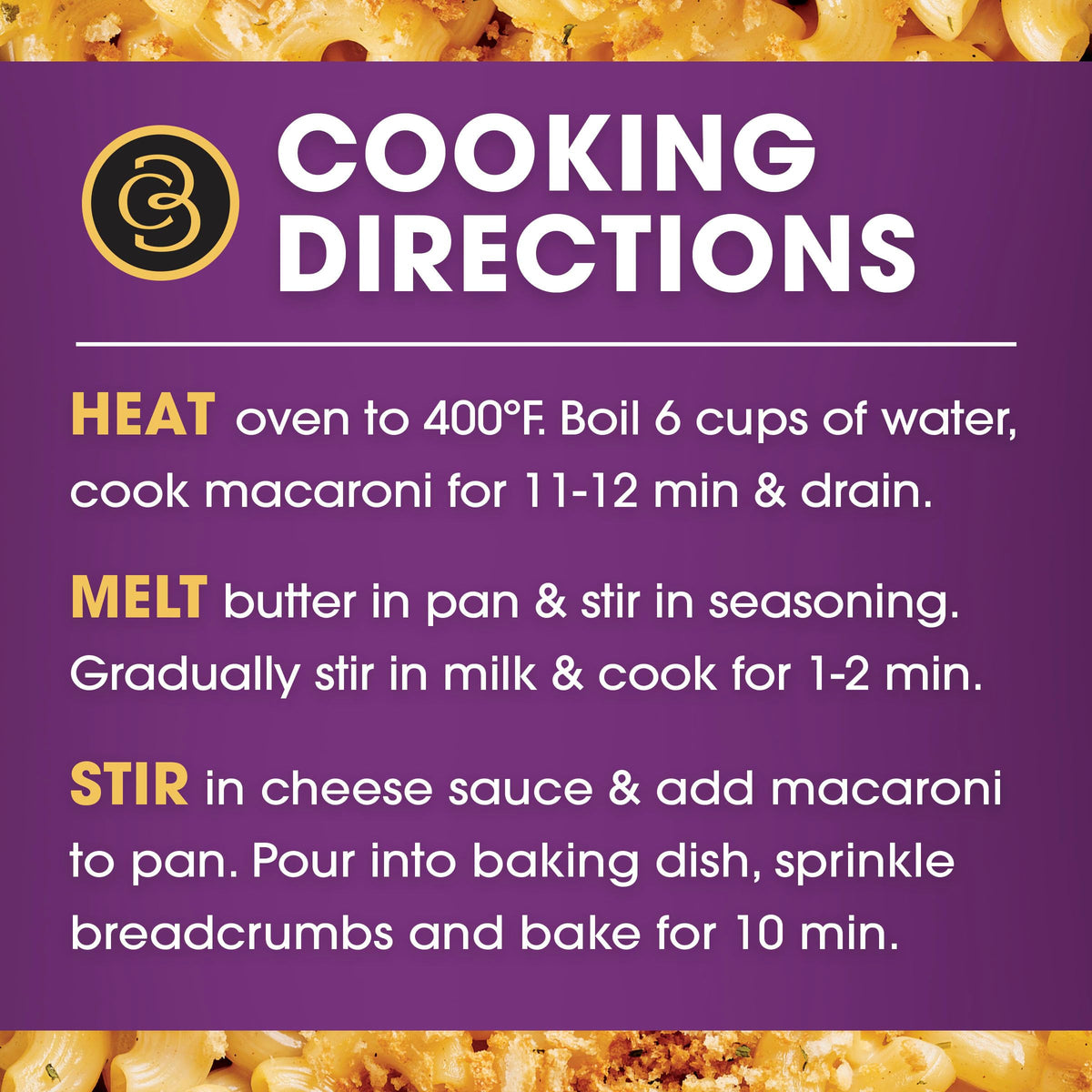 Oven Baked Mac and Cheese, Cheddar Havarti, 12.3 oz F56911