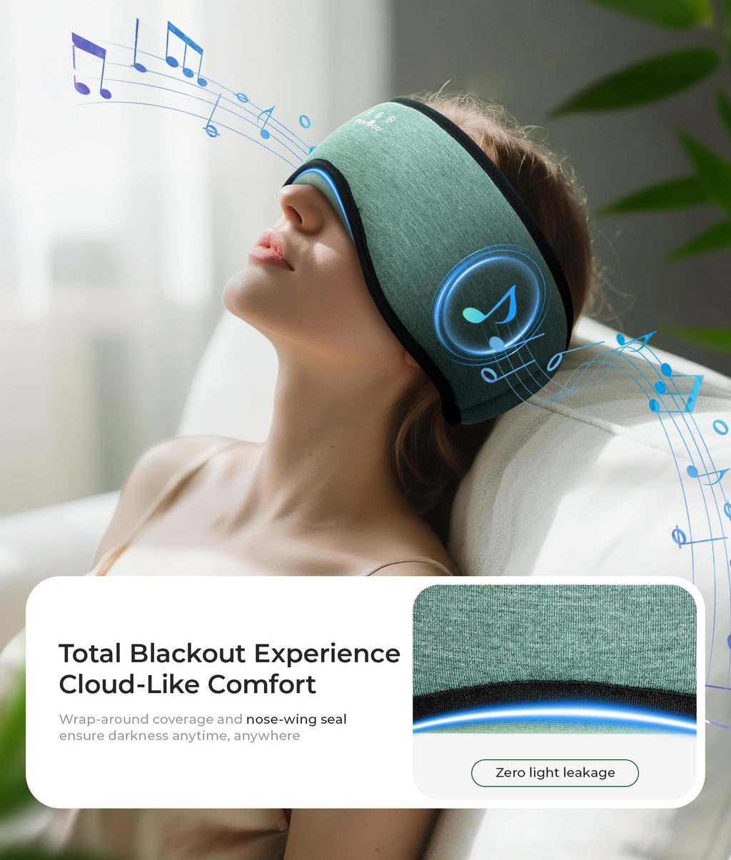 Sleep Mask with Bluetooth Headphones J191