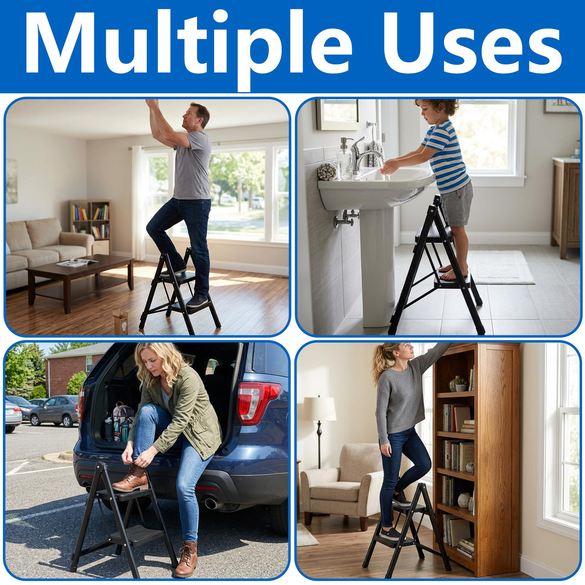 Foldable 2-Step Non-Slip Spa Steps C870