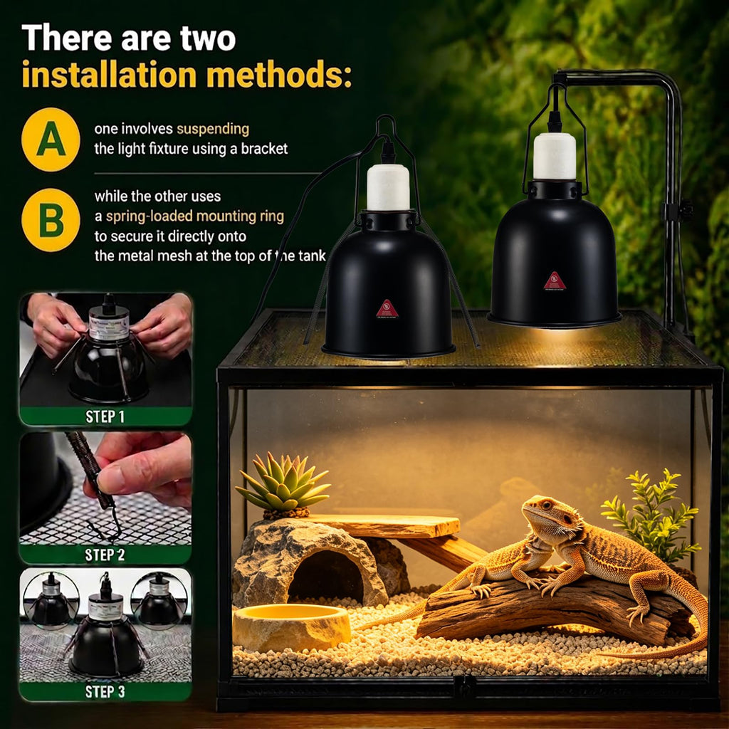 Ceramic Socket Reptile Heat Lamp Kit M6138