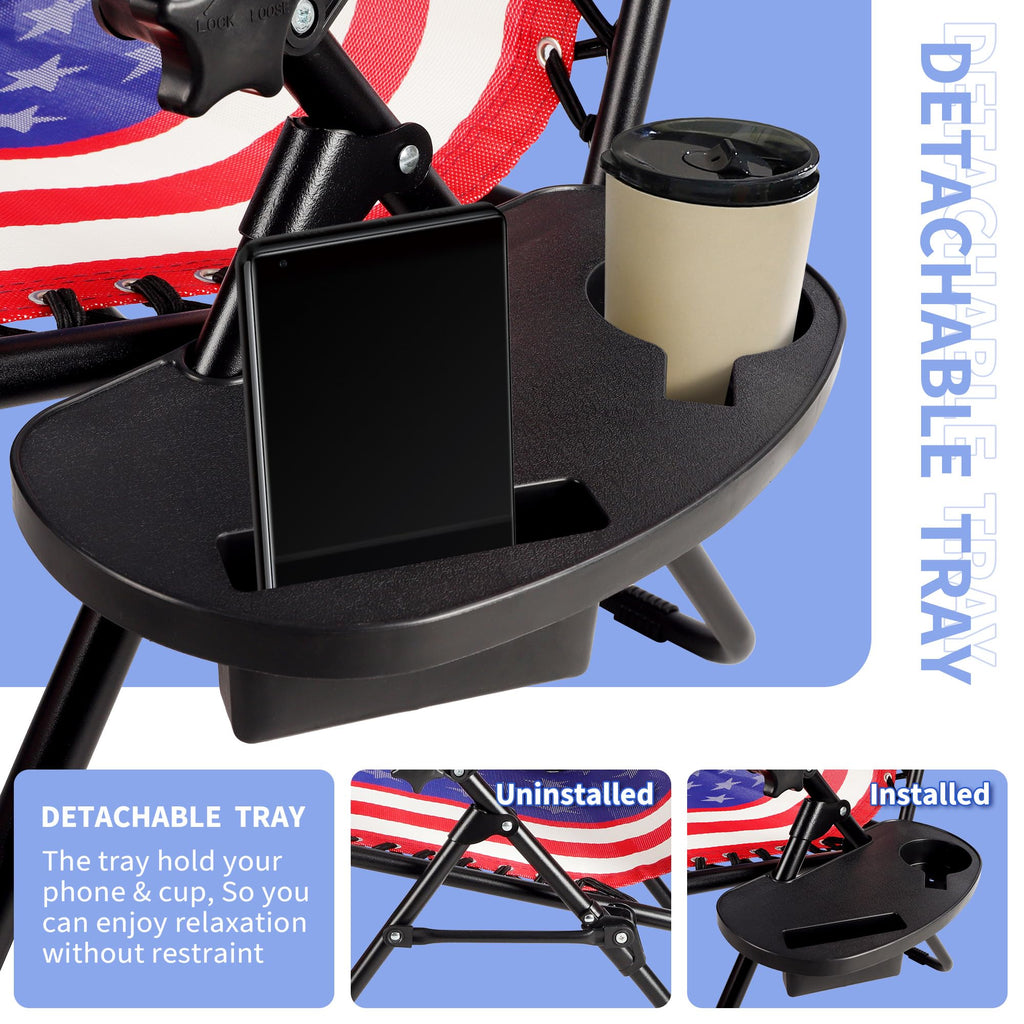 Set of 2 Adjustable Steel Mesh Zero Gravity Lounge Chairs with Pillows & Cup Holder Trays K152