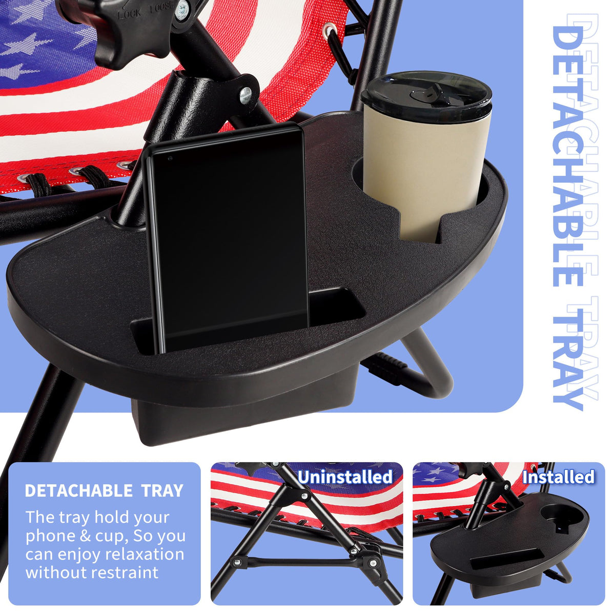 Set of 2 Adjustable Steel Mesh Zero Gravity Lounge Chairs with Pillows & Cup Holder Trays K152