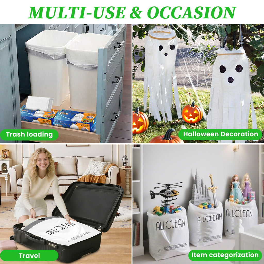 15 Gallon Drawstring Tall Kitchen Trash Bags G876352