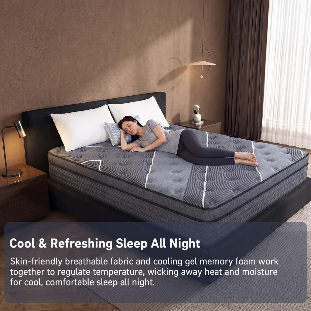 12 Inch Full Size Hybrid Mattress Q860