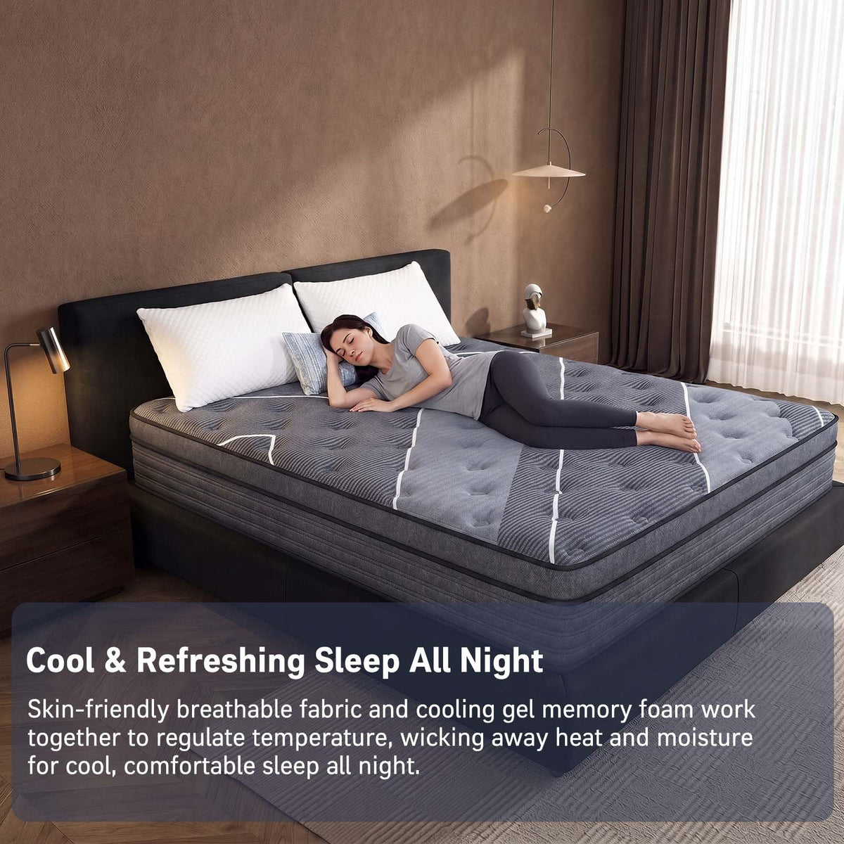 12 Inch Full Size Hybrid Mattress Q860