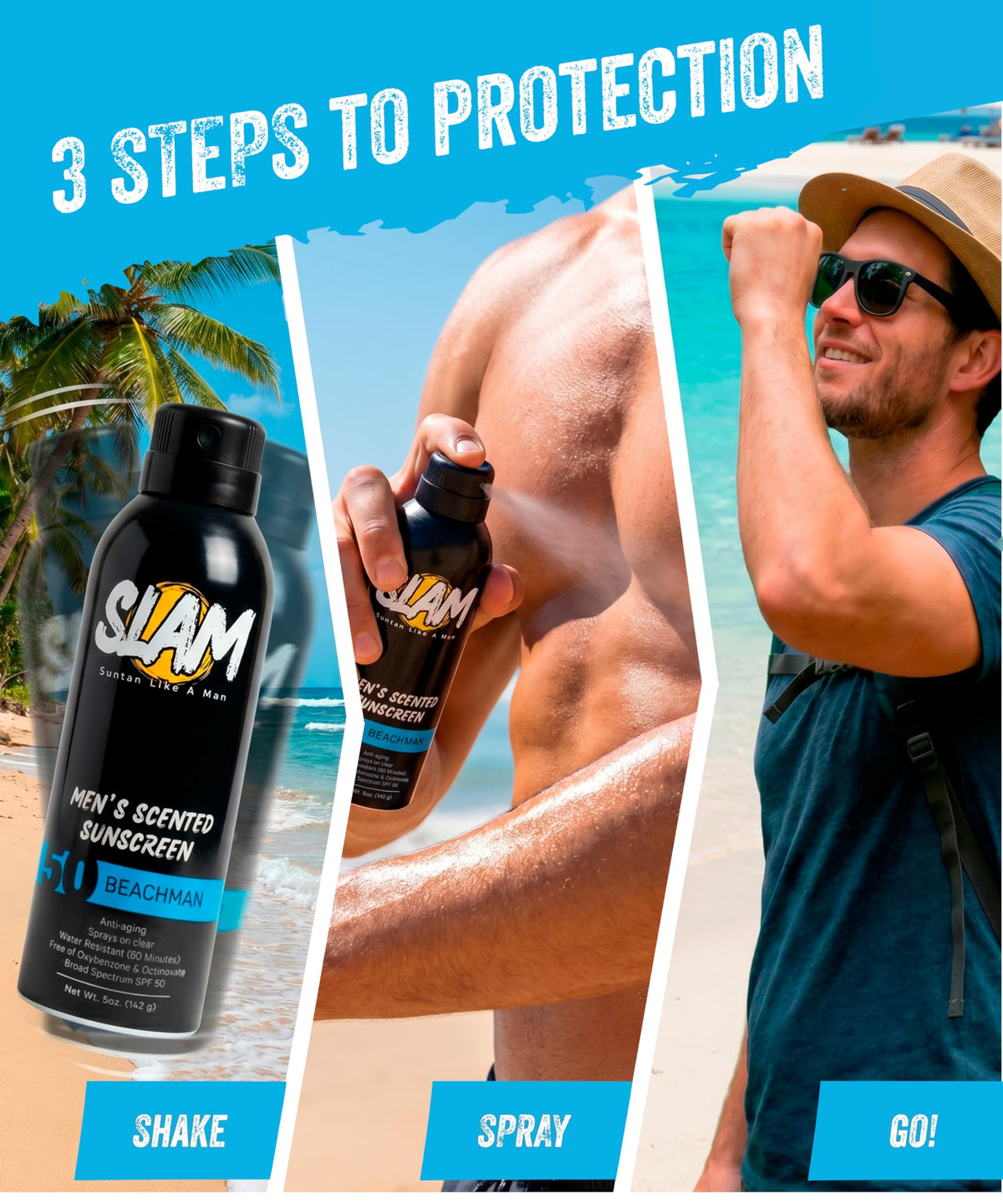 Sunscreen Spray 50 SPF Waterproof for Face & Body 2 Pk U639301