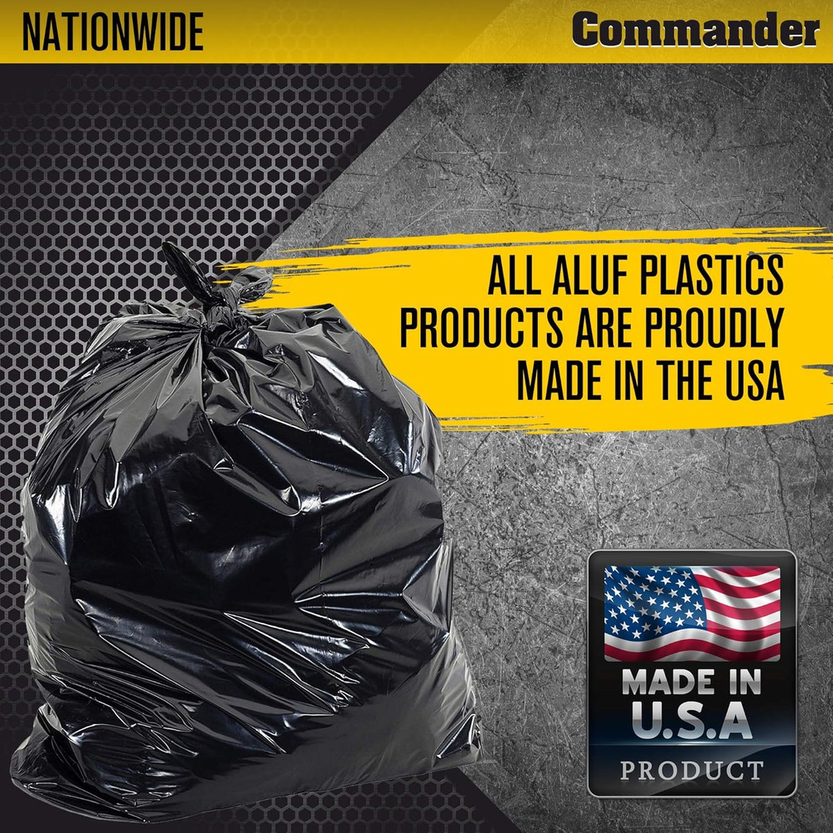 55 Gallon Heavy Duty Contractor Bags with Flap Ties, Pack of 10 P337666