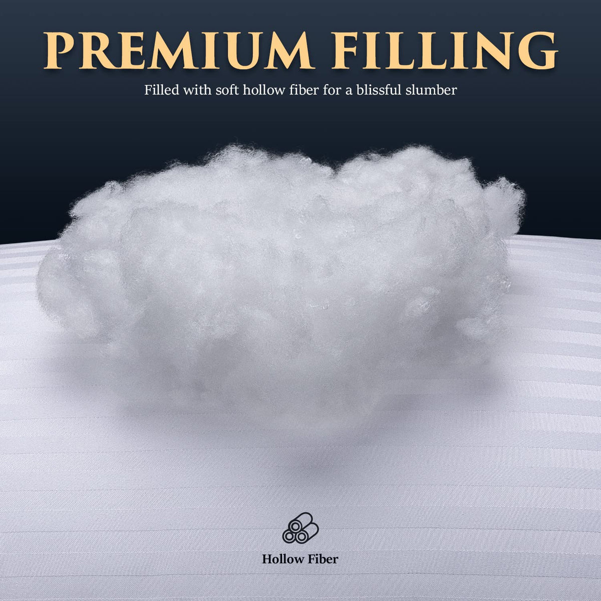Queen Size Microfiber Bed Pillows Set of 2 Z96215