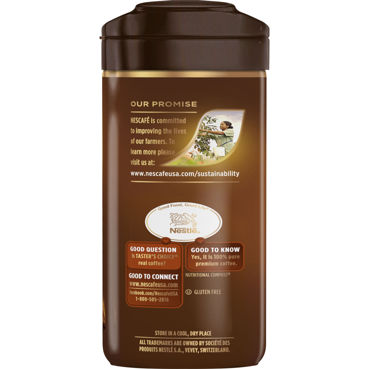 French Roast Instant Coffee 7 Ounce Canister A9492