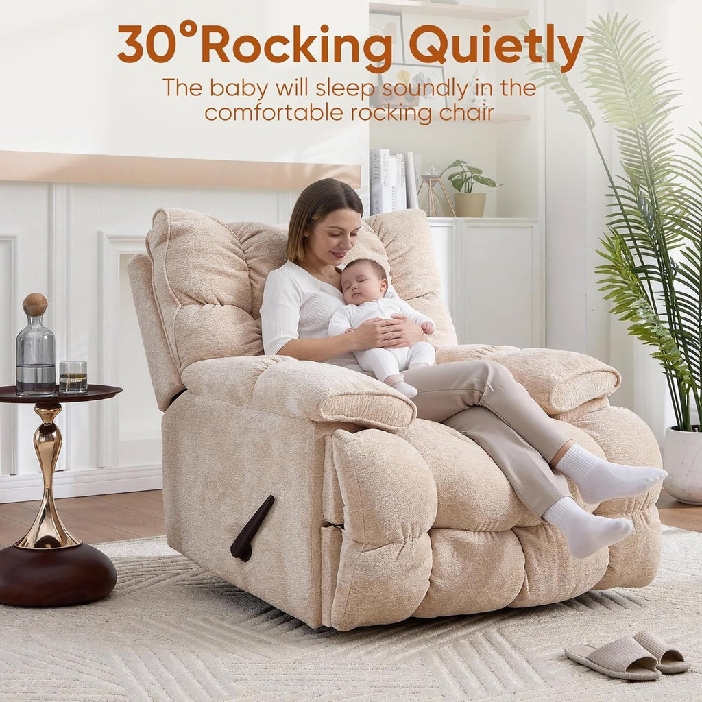Oversized Swivel Rocker Recliner Chair W25678
