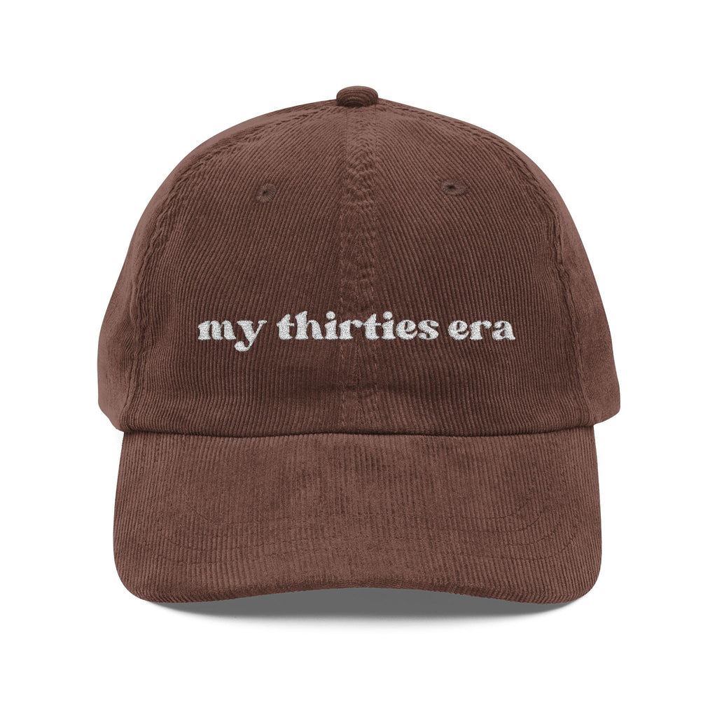 Embroidered Corduroy Hat L2843