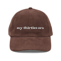 Embroidered Corduroy Hat L2843