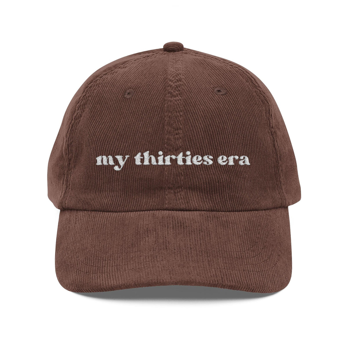 Embroidered Corduroy Hat L2843