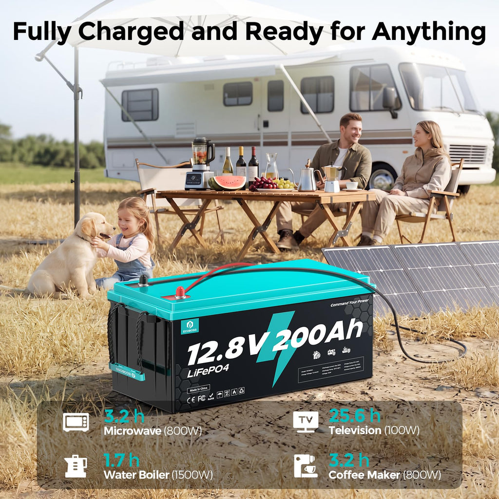 12V 200Ah LiFePO4 Deep Cycle Lithium Battery P32150