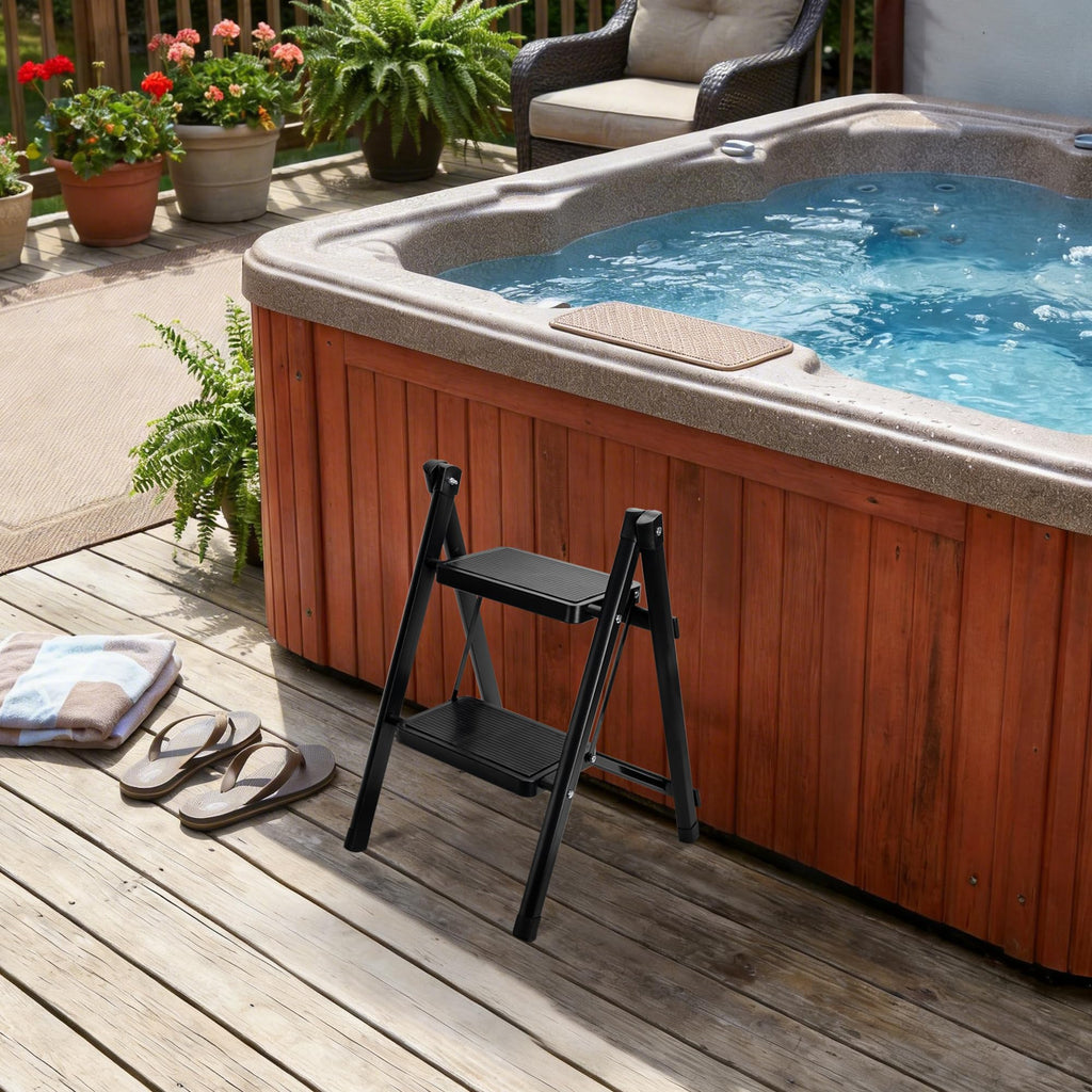 Foldable 2-Step Non-Slip Spa Steps C870
