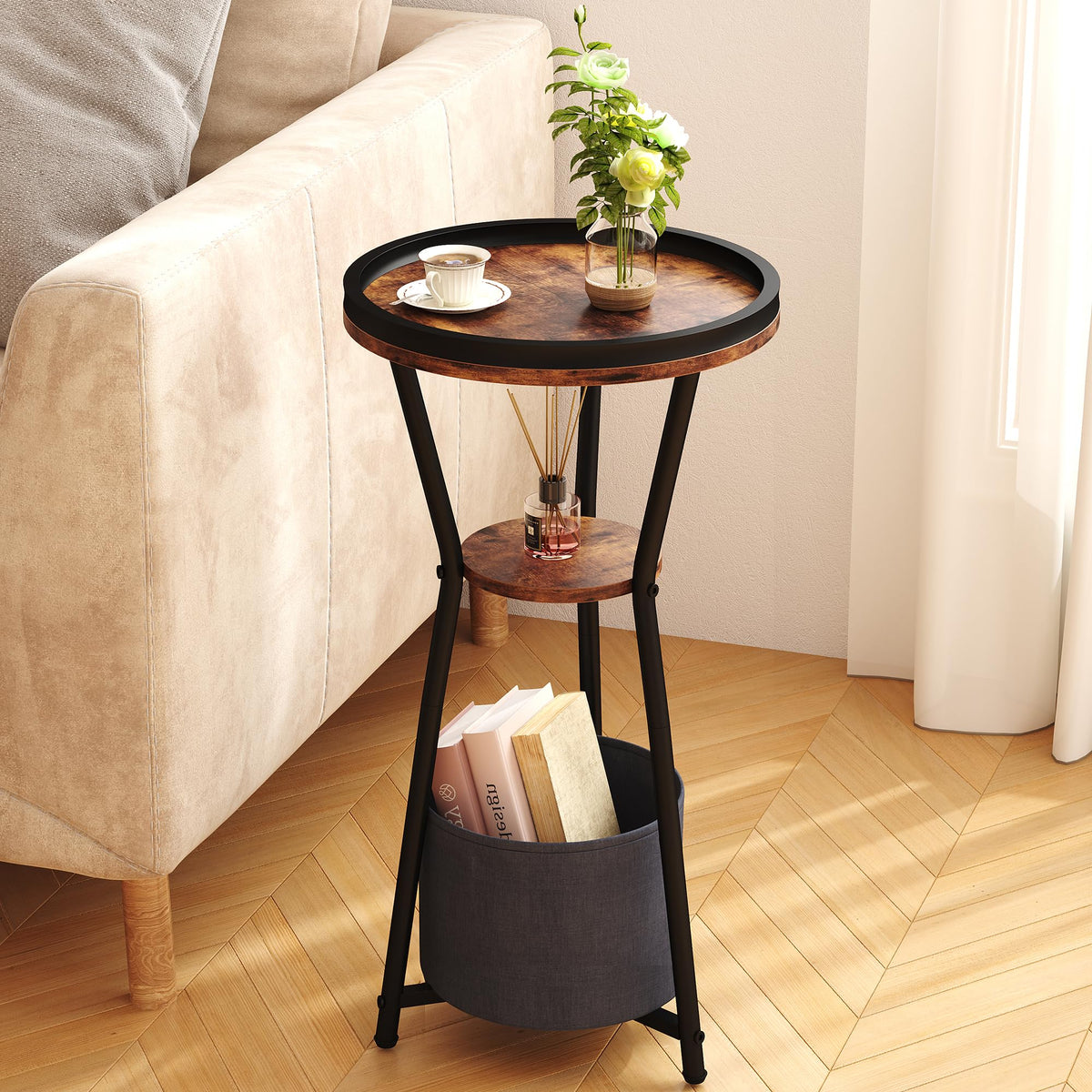Round 3-Tier Side Table W217384