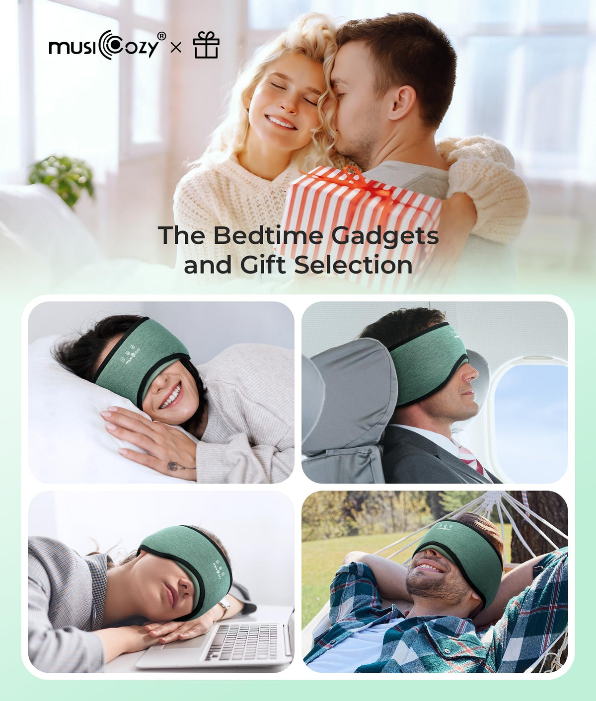 Sleep Mask with Bluetooth Headphones J191