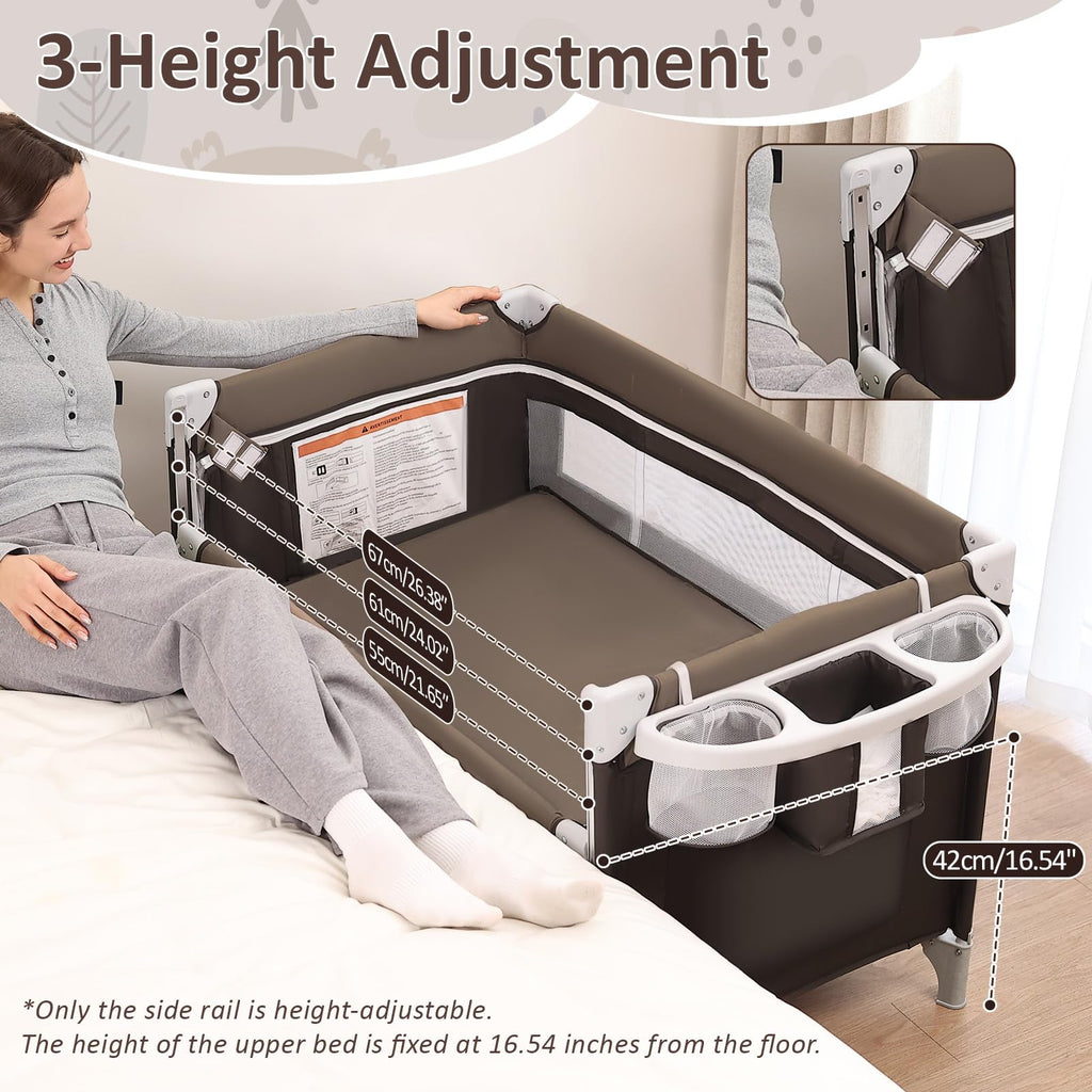 5-in-1 Baby Bassinet Bedside Sleeper P25693