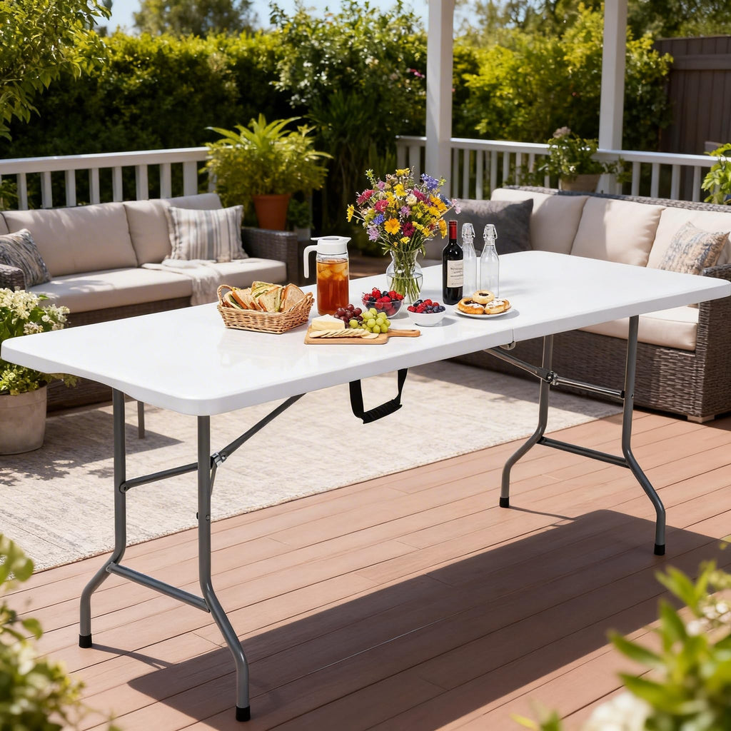Heavy-Duty 6ft Folding Table with Handle B6063