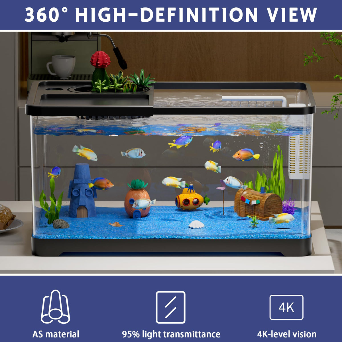 5.3 Gallon Fish Tank Starter Kit D3112