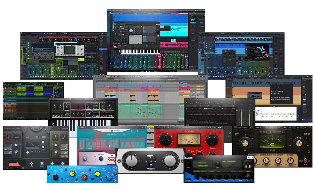 USB Audio Interface Bundle with Studio Monitors, Microphone, Headphones and Stands G328305