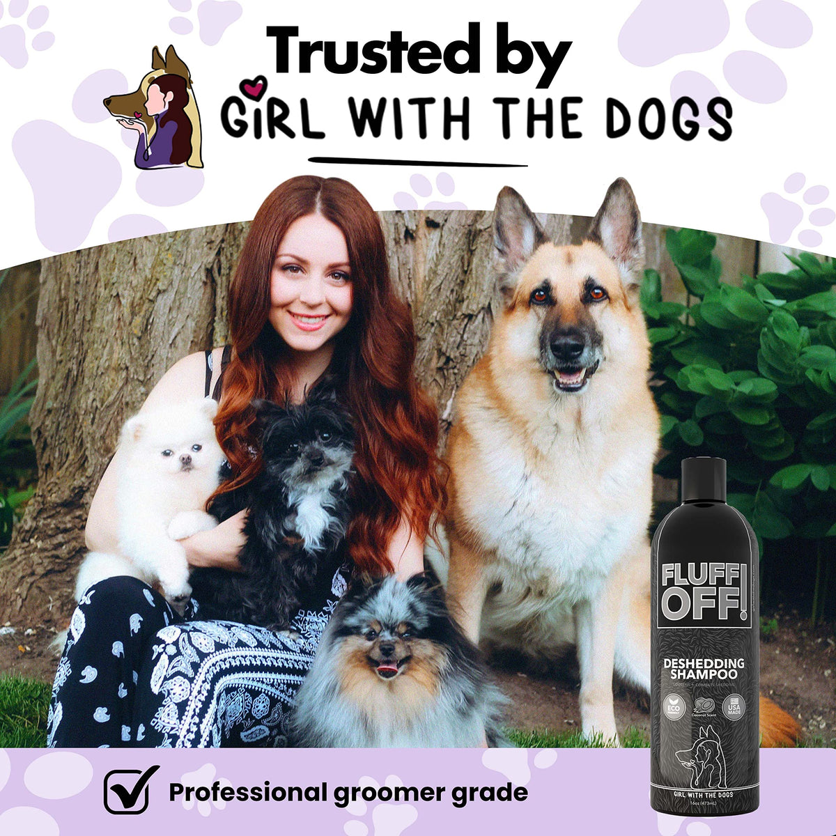 Natural Deshedding Dog & Cat Shampoo I907